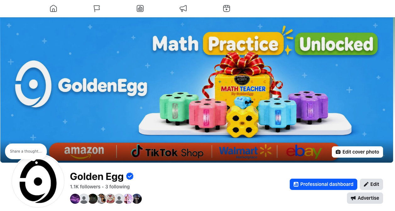 Facebook profile screenshot