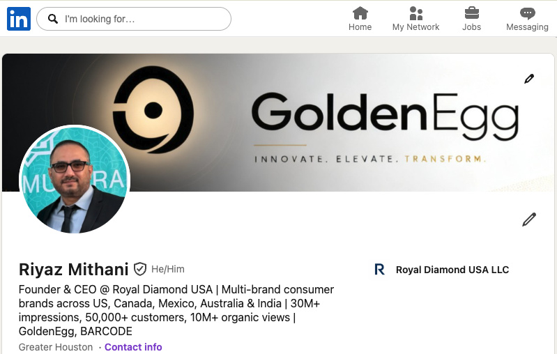 LinkedIn profile screenshot
